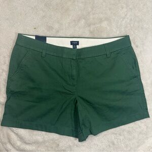 J. Crew Mercantile Forest Floor Green 5” Classic Chino Shorts NWT Size 14
